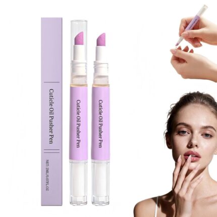 3 in 1 Nail Care Pen Cuticle Oil Pen for Nails,2026 Upgrade Cuticle Oil Pen Cuticle Pusher Nail Oil Pen with Ceramic Tip, Moisturize Strengthen Brighten Nails Care (2PCS)