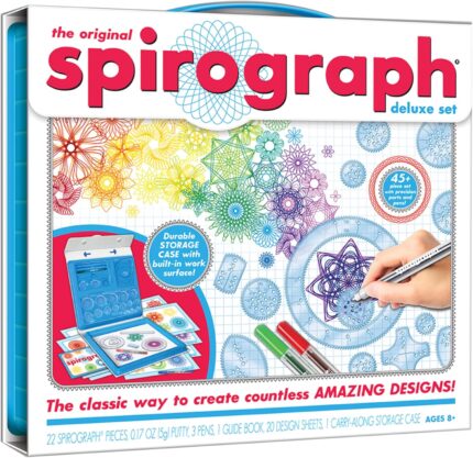 Spirograph — Deluxe Set — Spiral Art Drawing Kit — The Classic Way to Make Countless Amazing Designs — For Kids Ages 8+